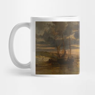 Beached Fishing Boats by Jules Achille Noel Mug